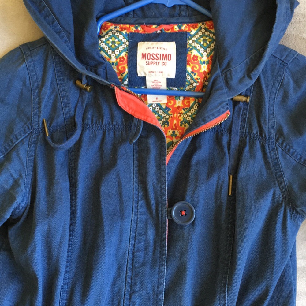 Light weight dark blue parka jacket - Picture 4 of 8